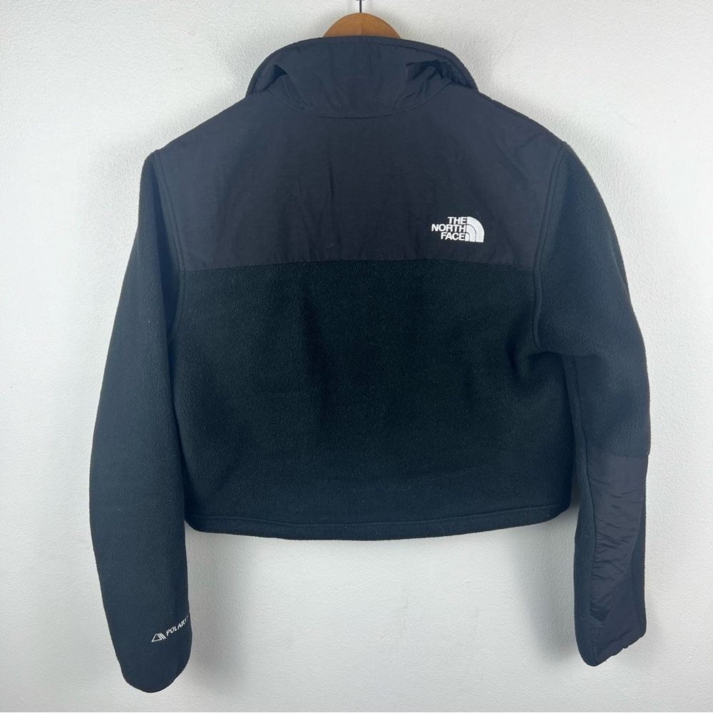 NEW The North Face Black Denali Crop Jacket - Black - Picture 4 of 8